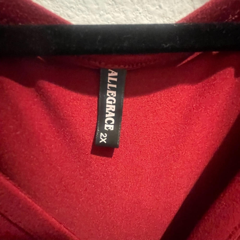 ALLGRACE Maroon Maxi Dress Size 2XL Plus size - Picture 9 of 9
